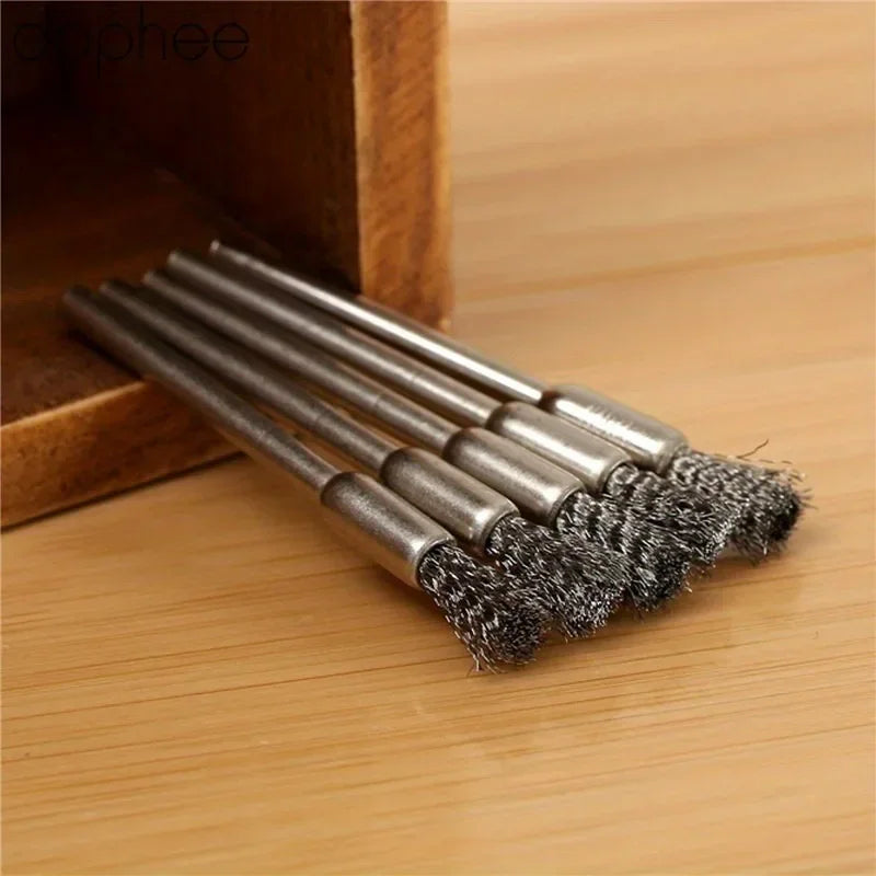 10 Pcs Steel Wire Brush Set – Rotary Tool Polishing Kit Rotary Tool Brush Set Axl