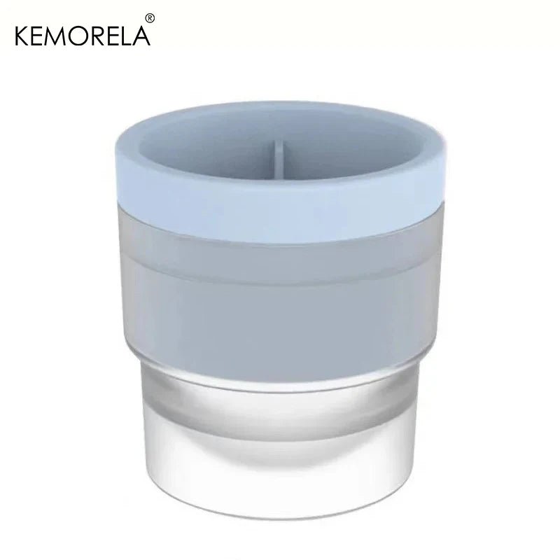 Silicone Ice Ball Mold – Large Round Ice Cube Tray | KEMORELA Ice Ball Mold Axl Blue