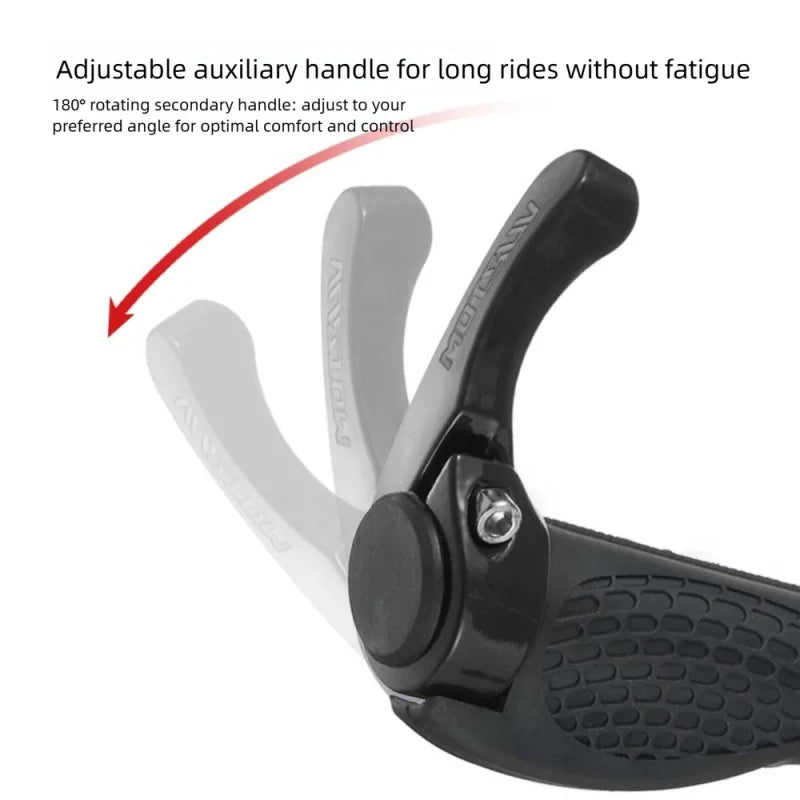 Ergonomic MTB Bike Bar Ends – Aluminum Alloy Cow Horn Grips Bike Bar Ends Axl