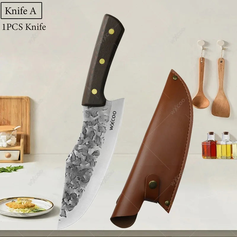WXCOO Forged Stainless Steel Boning & Cleaver Kitchen Knife Kitchen Knife Axl Knife A