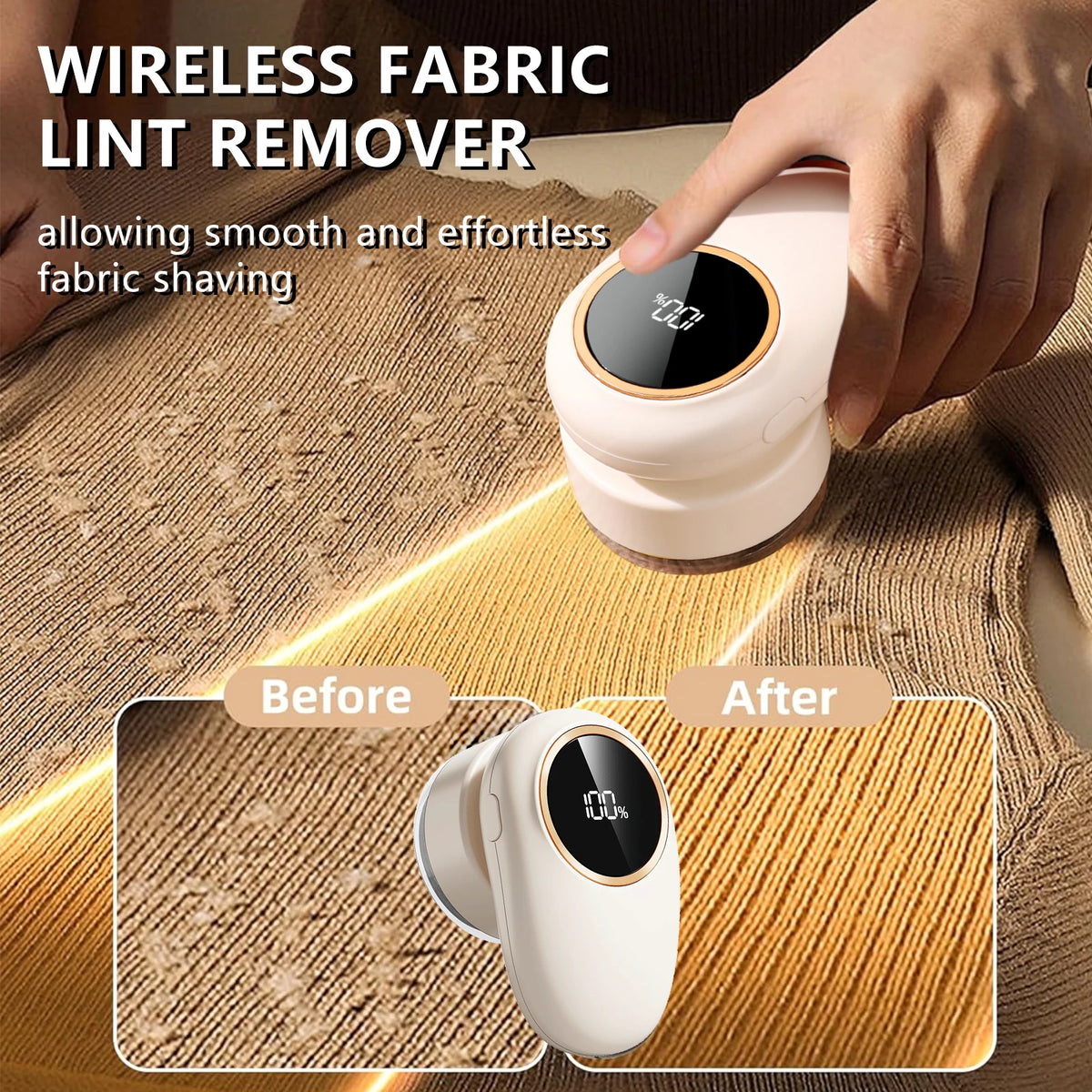 Rechargeable Fabric Shaver & Lint Remover – Sweater Defuzzer Fabric Lint Shaver Axl