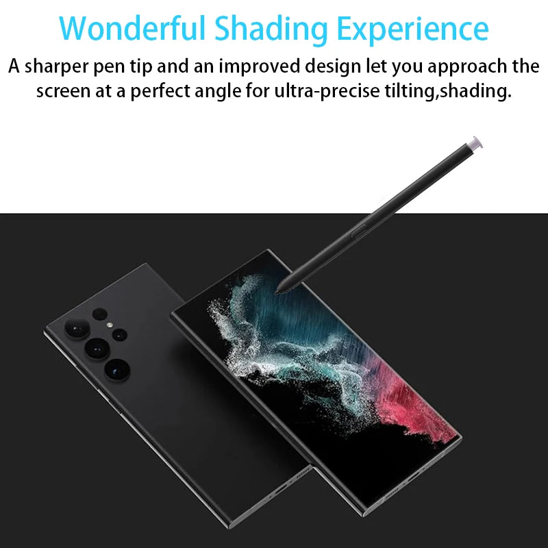 Samsung Galaxy S23 Ultra Stylus Pen + Nibs + Clear TPU Case Kit Phone Stylus Bundle Axl