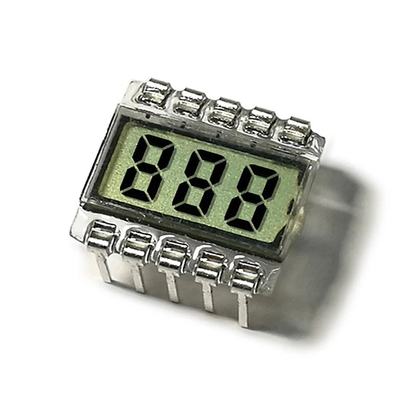 10-PIN 3-Digit Segment LCD Panel 3.0V TN Positive – 5 Pack LCD Segment Display Axl