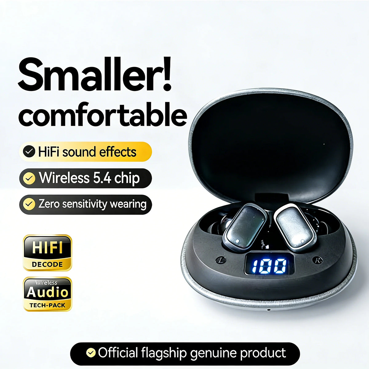 T35 TWS Wireless Earbuds – Bluetooth 5.4 HIFI Bass In-Ear Wireless Earbuds Axl