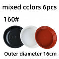 6-Pack Round Plastic Plant Drip Trays 16cm – Indoor Saucers Plant Drip Trays Axl mixed colors 6pcs