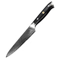 Damascus Steel Steak Knife Set – 67-Layer G10 Handle 1/2/4 Pc Steak Knife Set Axl 1PCS