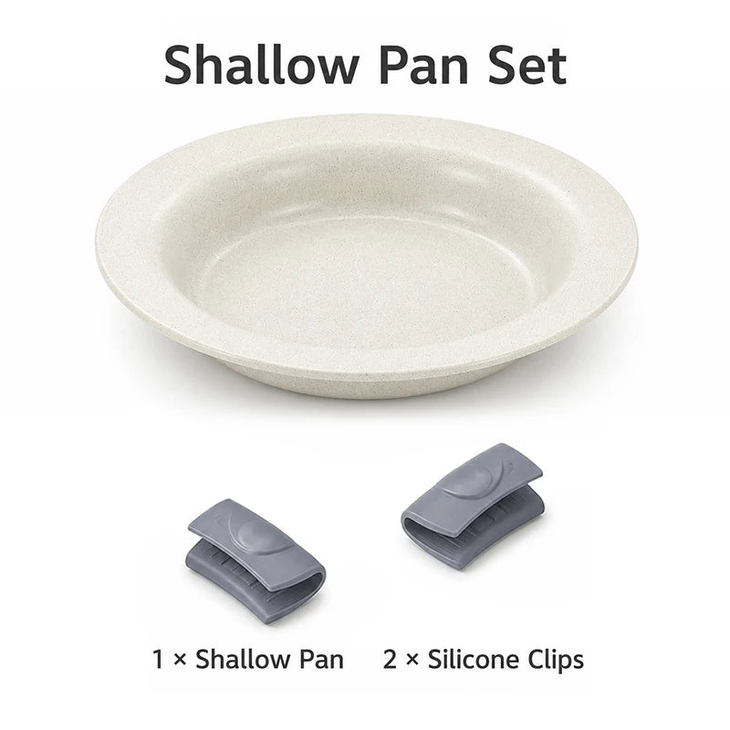 KEMORELA Korean Flying Saucer Pan – Ceramic Aluminum 30cm Ceramic Frying Pan Axl Shallow Tray