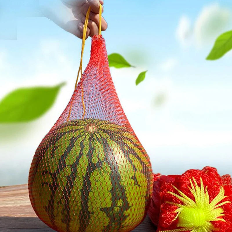 100 Pcs Hanging Garden Mesh Net Bags – Melon & Vegetable Support Garden Mesh Net Bags Axl