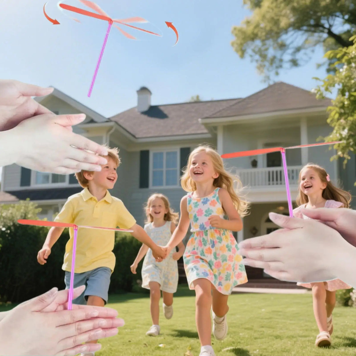 30-Pack Dragonfly Hand Spinner Propeller Toys for Kids Outdoor Flying Spinner Toy Axl