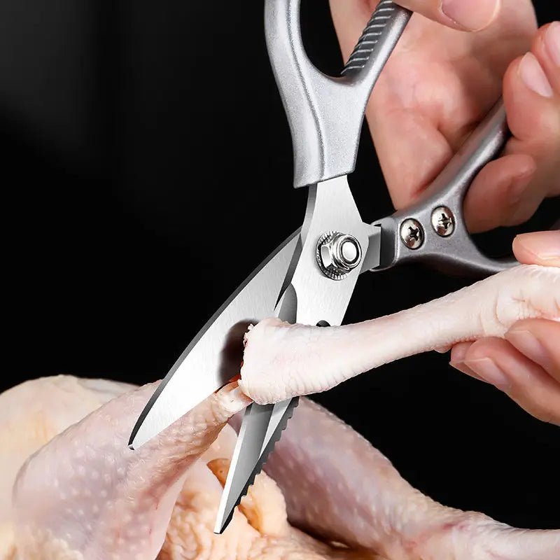 8.5" Multi-Functional Kitchen Scissors – Stainless Steel Shears Kitchen Scissors Axl