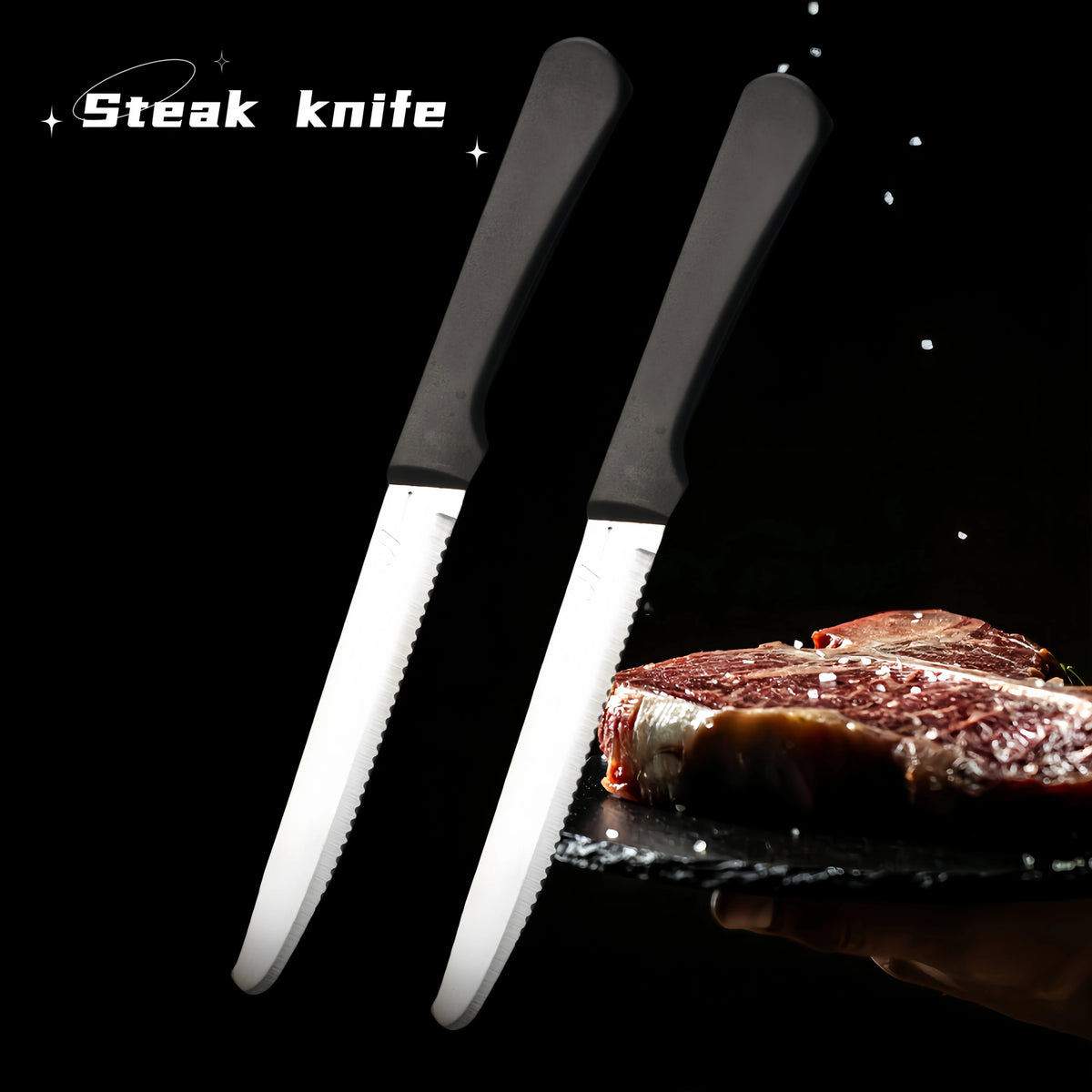 Steak Knives Set 1–8 Pcs | Serrated Stainless Steel, Dishwasher Safe Steak Knife Set Axl
