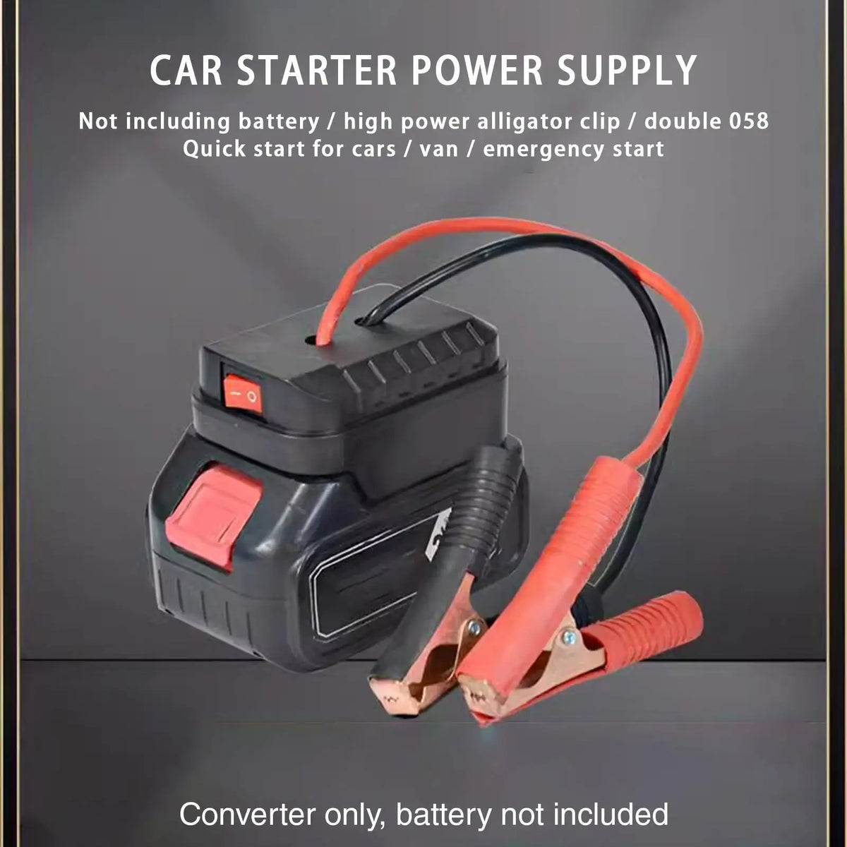 Portable Car Battery Jump Starter with Dual USB | Compact Pack Car Jump Starter Axl