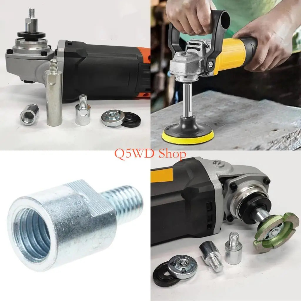 M10 to M14 Angle Grinder Adapter – Thread Converter for Polisher Grinder Thread Adapter Axl