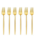 6-Piece Golden Stainless Steel Fork Set – Dishwasher Safe Dinner Fork Set Axl 6pcs