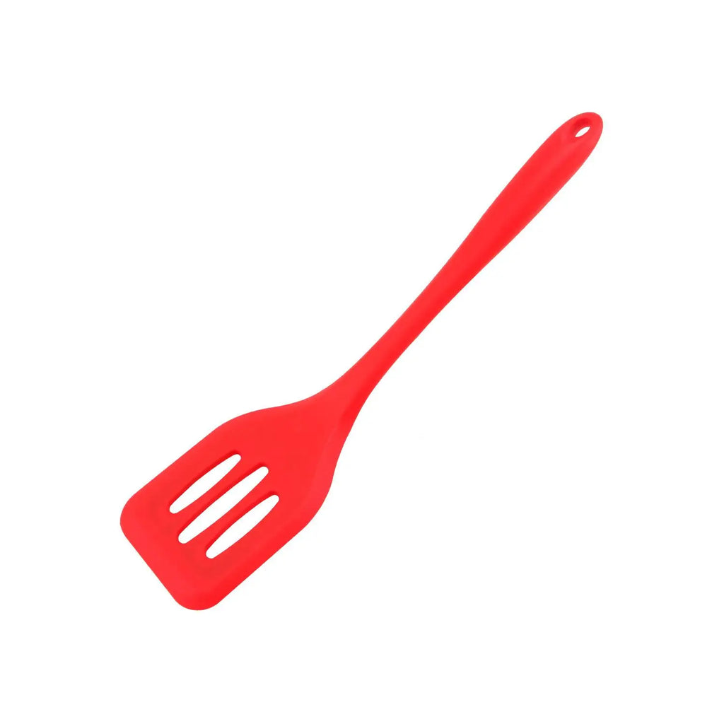 Silicone Slotted Turner Spatula Set – Kitchen Cooking Utensils Silicone Spatula Set Axl Red