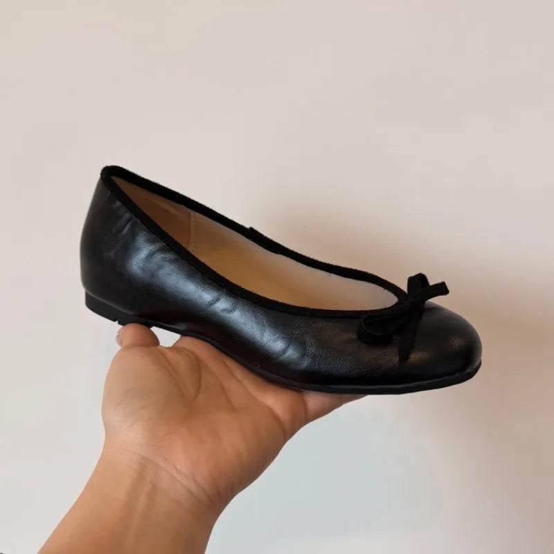 Women's Slip-On Ballet Flats – Soft Round Toe Dress Shoes Ballet Flats Axl black 36