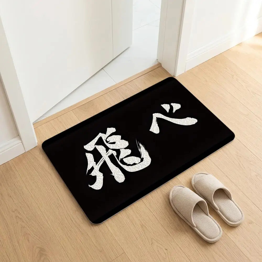 Haikyuu!! Anime Diatomite Bath Mat – Quick Dry, Anti-Slip Diatomite Bath Mat Axl White1 50x80cm
