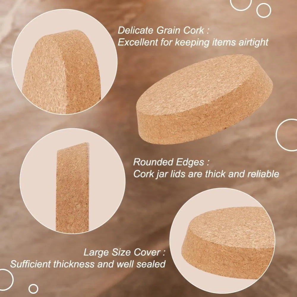 2-Pack Large Tapered Cork Stoppers 4.6–5.1 Inch Bottle Plugs Cork Bottle Stoppers Axl