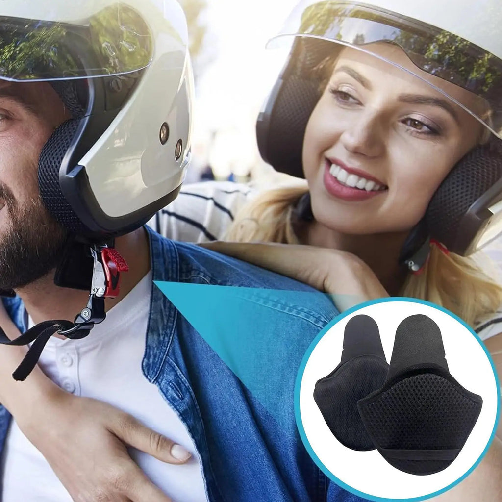 Motorcycle Helmet Earmuffs – Detachable Winter Ear Warmers Helmet Earmuffs Axl