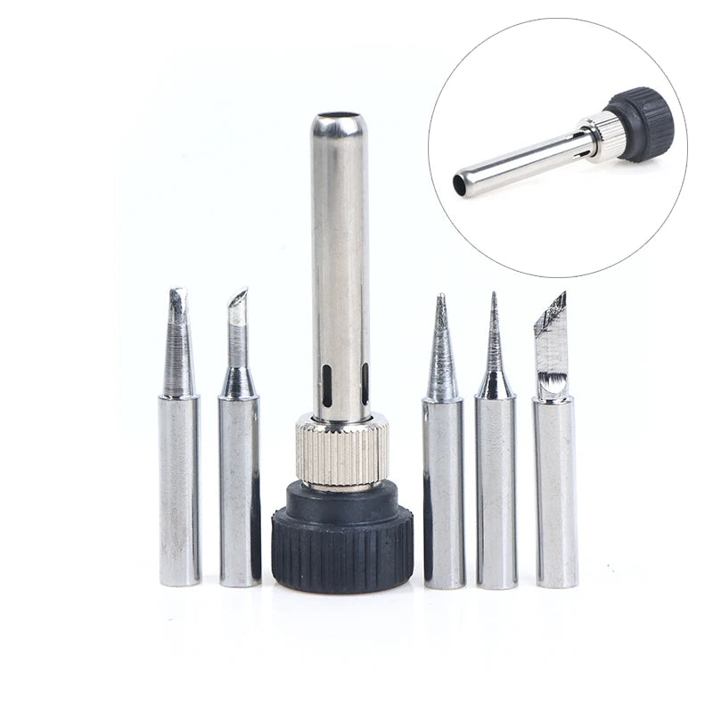 Solder Iron Tips Set & Handle Adapter for ESD & HAKKO Soldering Tips Kit Axl