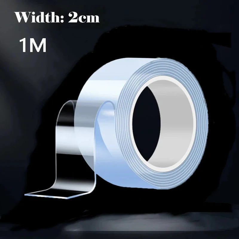 Ultra Strong Nano Tape – Reusable Double Sided Mounting Tape Mounting Tape Axl 1M 2M(6.56FT) 1mm|20mm