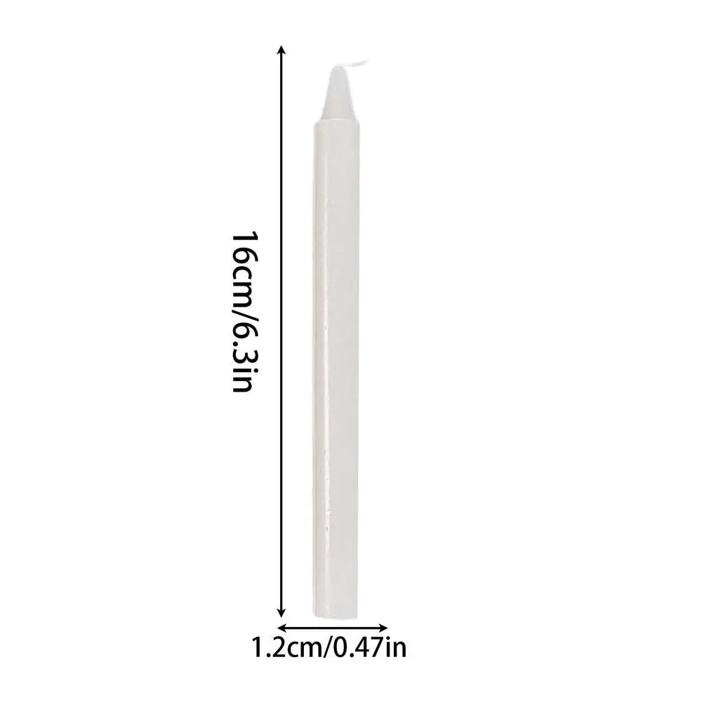 10-Pack Unscented Taper Candles – Red & White Wedding & Home Taper Candles Axl White