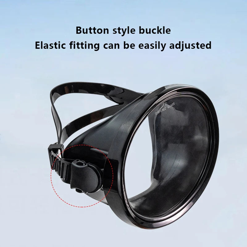 Oval Freediving Mask – Panoramic Tempered Glass Snorkel Goggles Freediving Snorkel Mask Axl