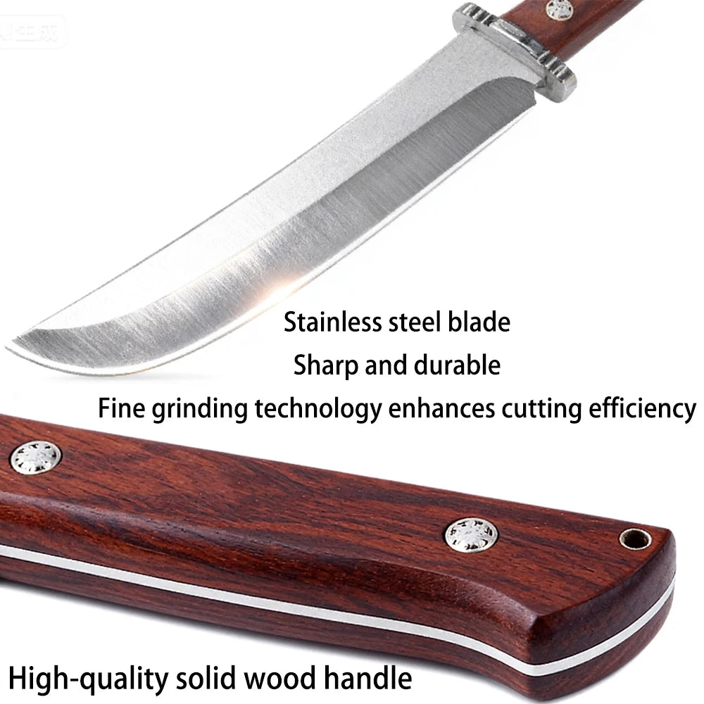 Stainless Steel Boning Knife – Chef Kitchen Knife with Cover Kitchen Boning Knife Axl