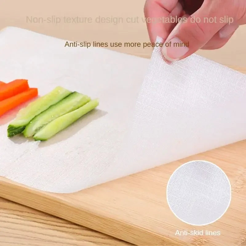 Disposable Cutting Board Mat Roll with Slide Cutter | PE Kitchen Disposable Cutting Mat Axl