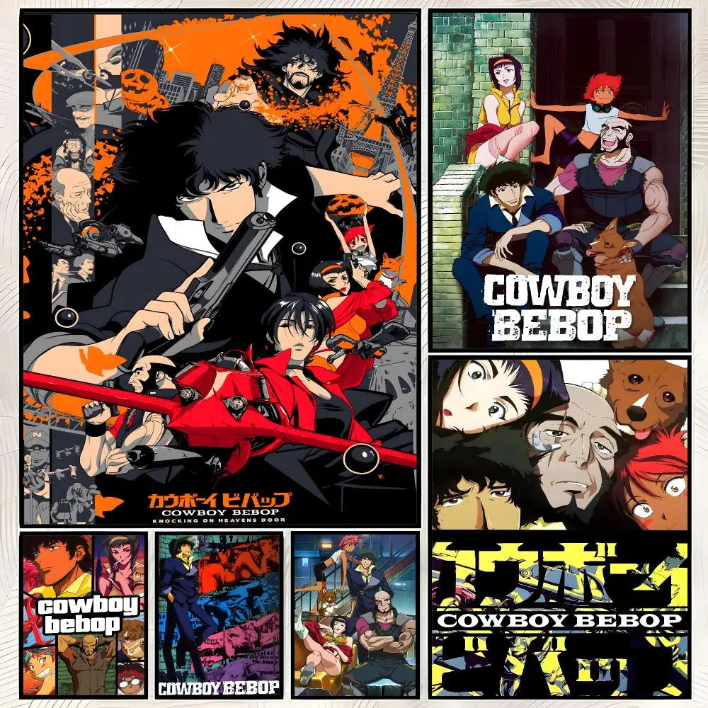Cowboy Bebop Anime Wall Poster – Self-Stick Waterproof HD Print Anime Wall Poster Axl
