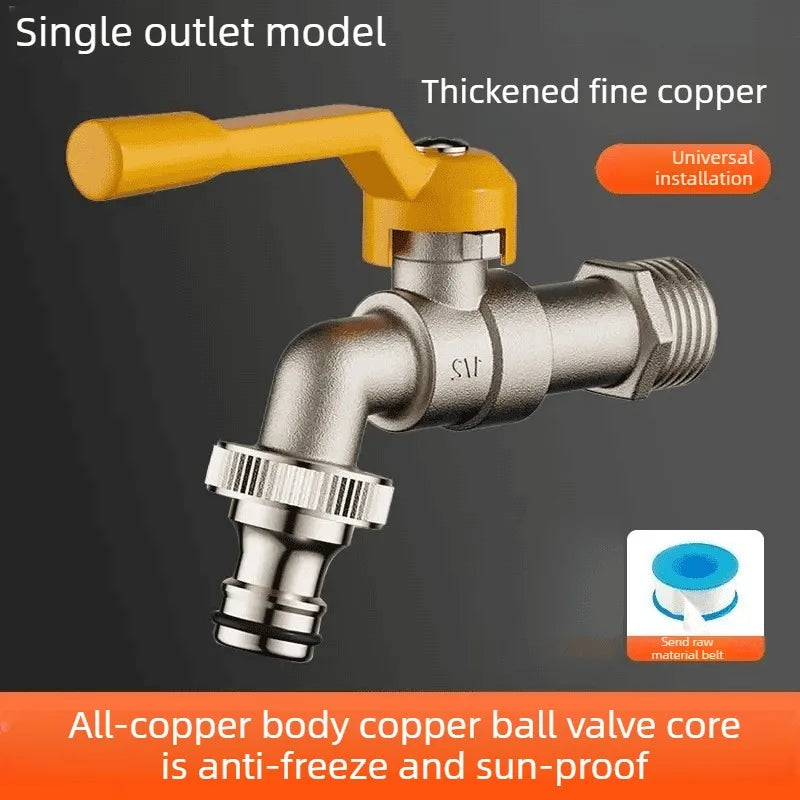 Brass Ball Valve 1/2" IBC Water Tank & Garden Hose Adapter Ball Valve Fitting Axl