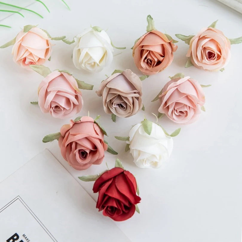 Silk Rose Heads 30/60 Pcs – Artificial Flowers for Weddings Artificial Silk Flowers Axl