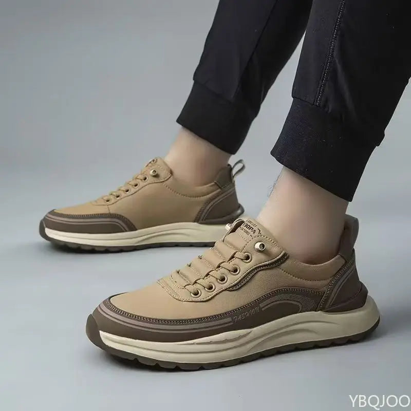 YBQJOO Men's Non-Slip Sneakers – Breathable Walking Shoes Men's Sneakers Axl