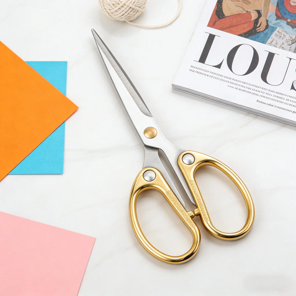 Premium Handmade Craft Scissors – Embroidery & Tailor Sewing Craft Scissors Axl Scissors-Golden