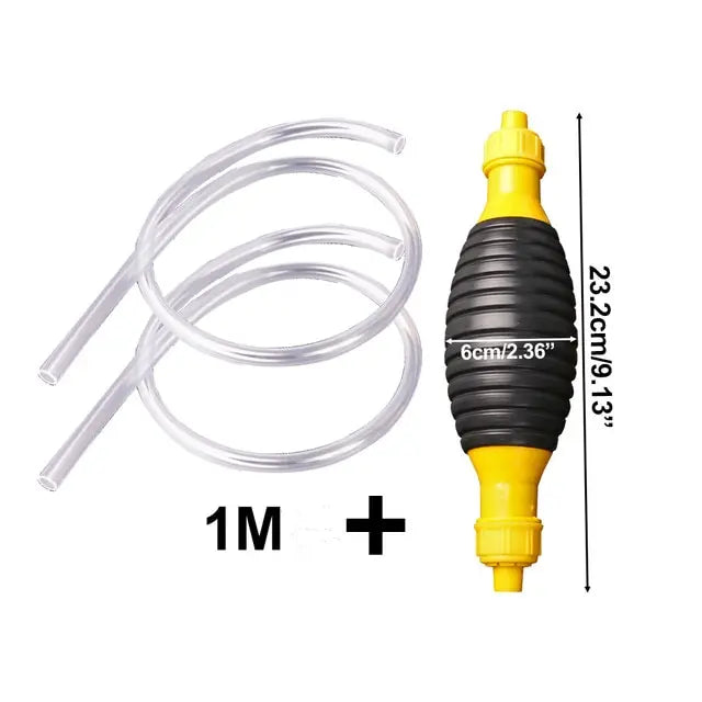 Manual Hand Fuel Siphon Pump – Gas, Diesel & Liquid Transfer Manual Siphon Pump Axl 1pc