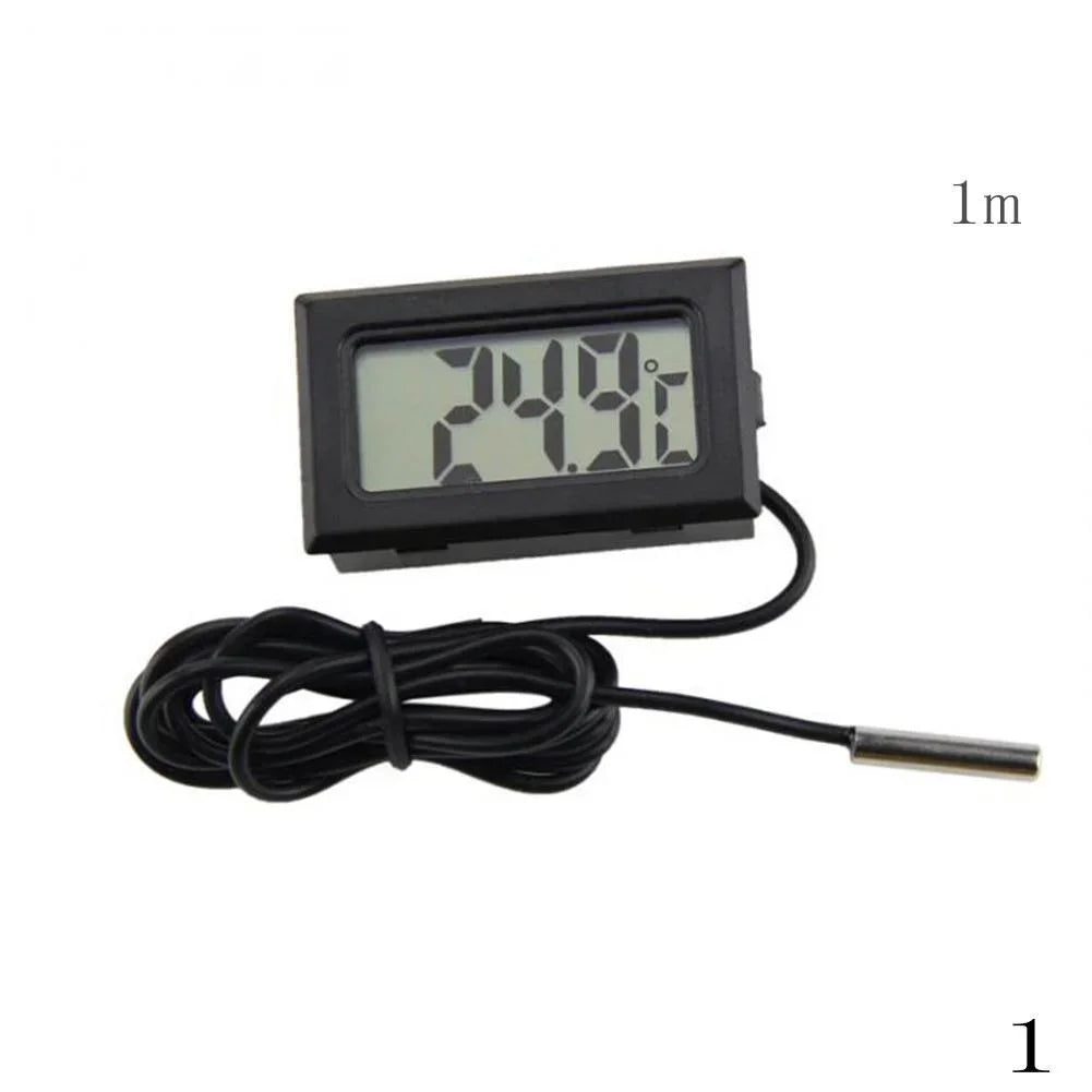 Digital LCD Aquarium Thermometer – Waterproof Probe Fish Tank Aquarium Thermometer Axl 1 m