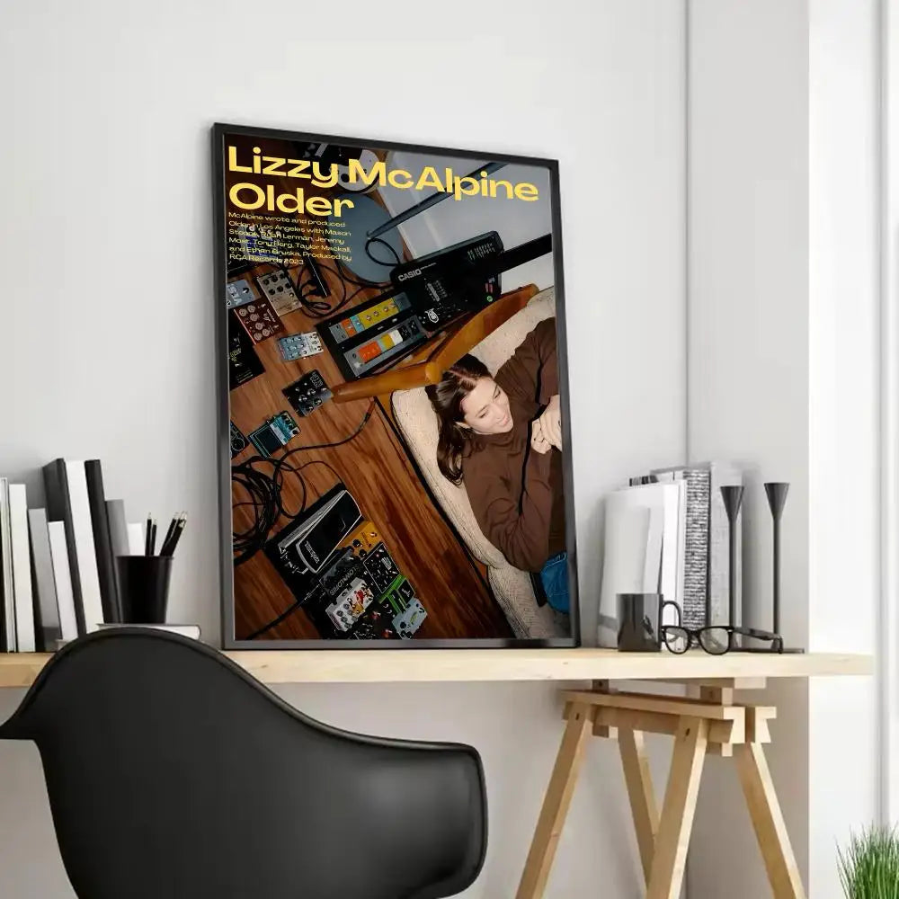 Lizzy McAlpine Canvas Wall Art Poster | Unframed Home Decor Canvas Wall Art Axl Black7 15X20cmFrameless