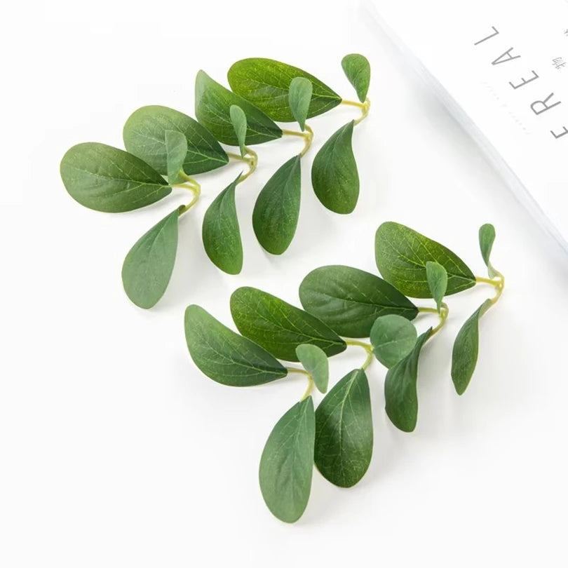 50/100 PCS Silk Artificial Rose Leaves for DIY Wedding Decor Artificial Silk Leaves Axl