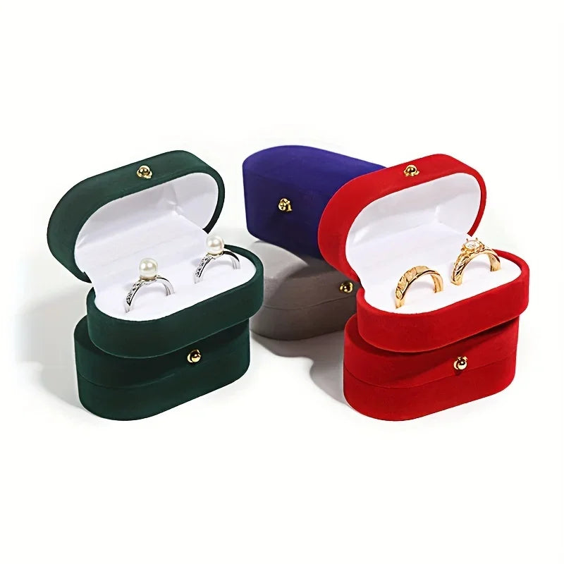 Double Ring Earrings Box – Snap Closure Jewelry Gift Box Jewelry Gift Box Axl