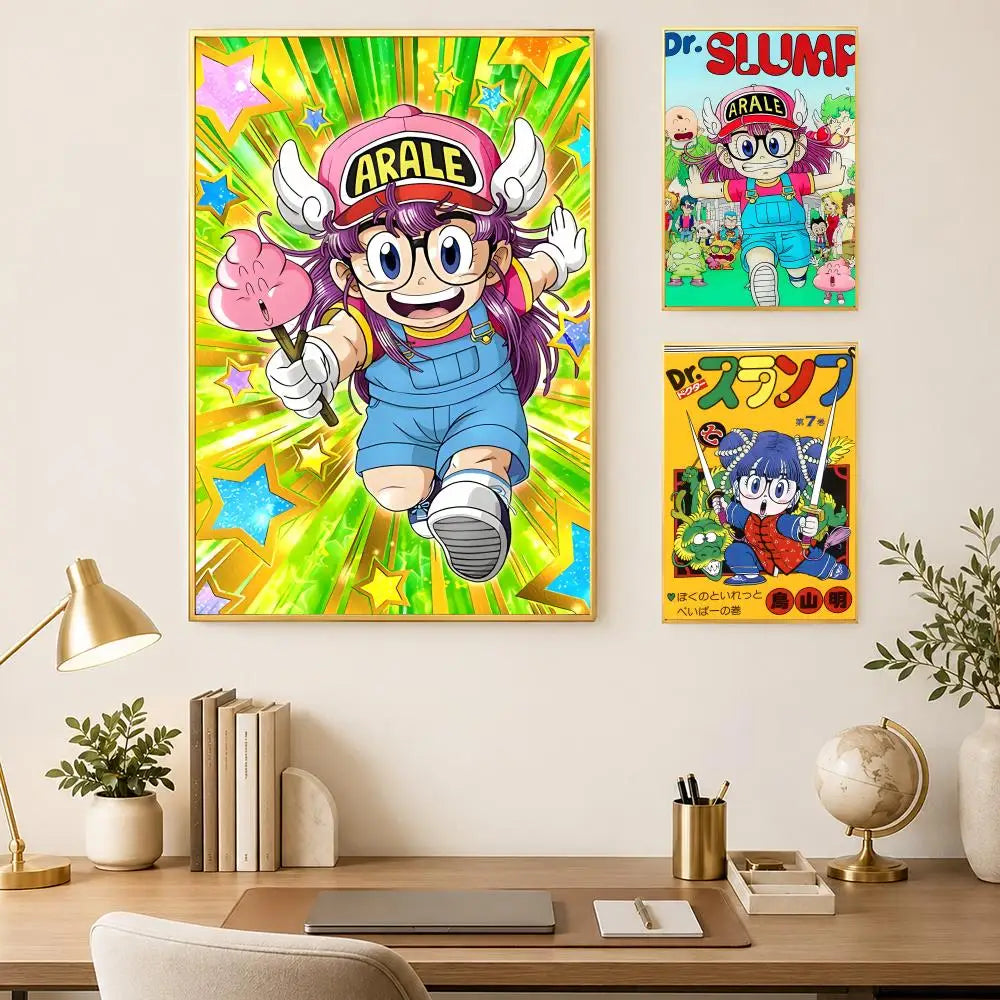 Arale Norimaki Self-Stick Wall Art Poster – HD Waterproof Wall Art Poster Axl
