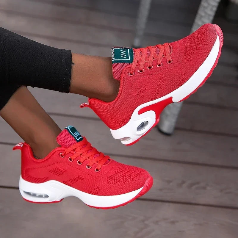 Women's Mesh Breathable Platform Running Sneakers | AZGB Women's Running Sneakers Axl