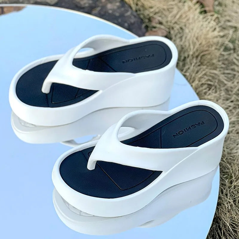 Women's EVA Wedge Platform Flip Flops – Beach Sandals Wedge Platform Sandals Axl