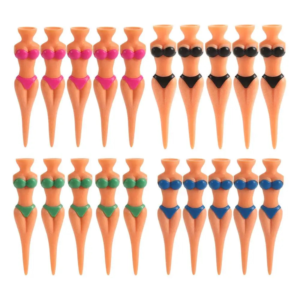 Bikini Lady Golf Tees – 5 Pack Colorful Novelty Golf Tees Golf Tees Axl