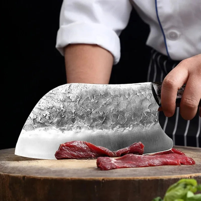 Handmade Forged Kitchen Cleaver – High-Carbon Steel Chef Knife Kitchen Cleaver Knife Axl