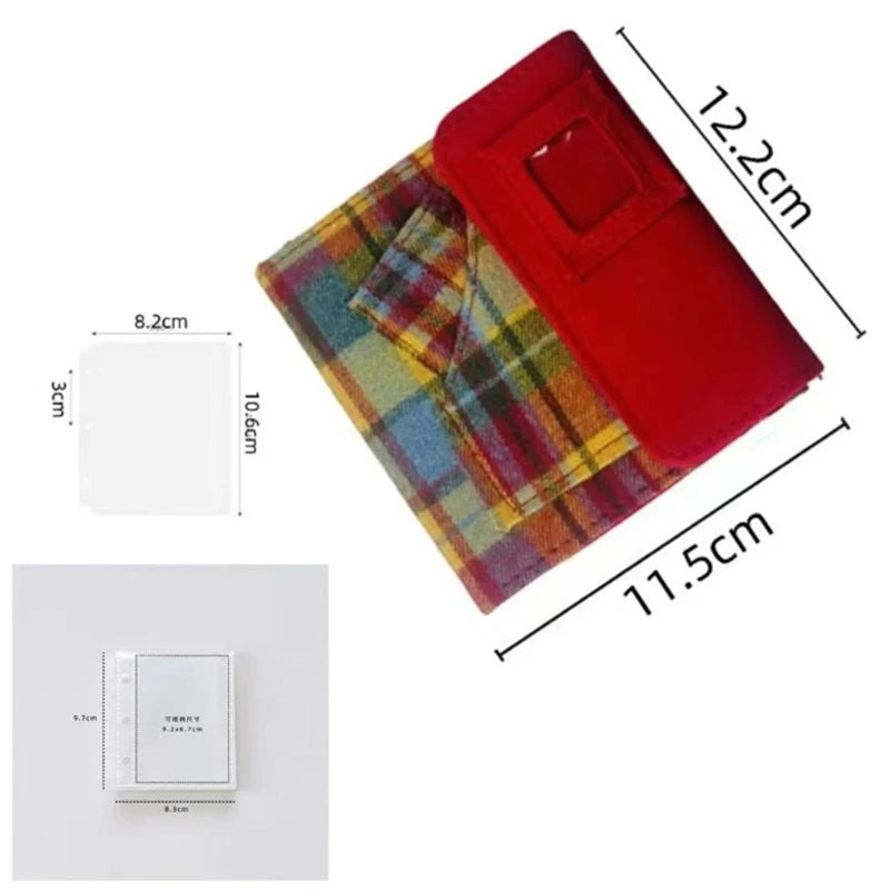 K-Pop Photocard Binder – Candy Color Fabric Loose-Leaf Album Photocard Collect Binder Axl