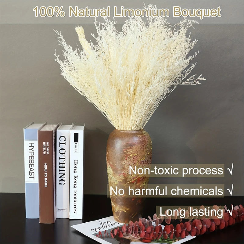 70g Dried Limonium Bouquet – Rustic Wedding & Home Décor Gift Dried Flower Bouquet Axl
