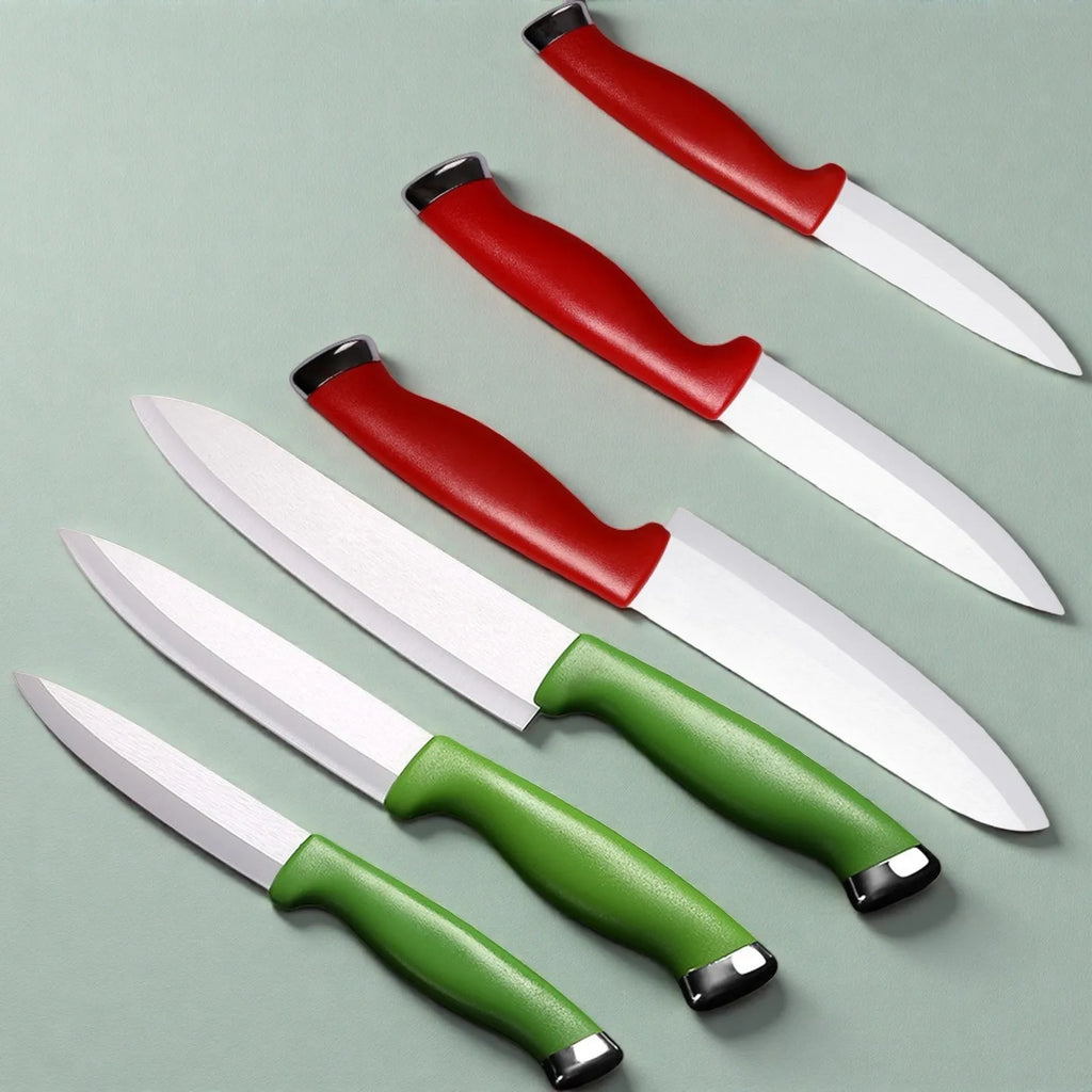 Professional Ceramic Kitchen Knife Set with Sleeve – 1 or 3 Pc Ceramic Knife Set Axl