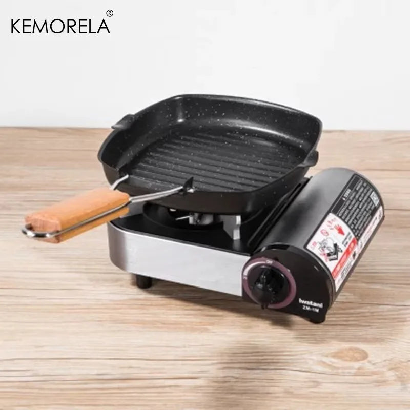 KEMORELA Foldable Grill Pan – Portable Non-Stick Camping Skillet Foldable Grill Pan Axl