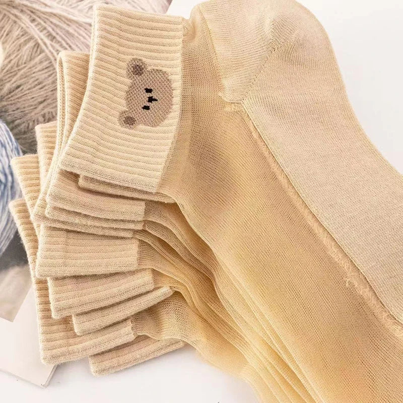 5 Pairs Women's Breathable Invisible Thin Socks – Summer Women's Socks Axl