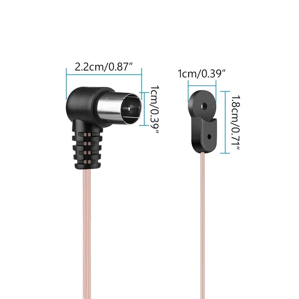 Indoor FM Dipole Antenna – 75 Ohm T-Type F Connector, 2m Cable FM Radio Antenna Axl